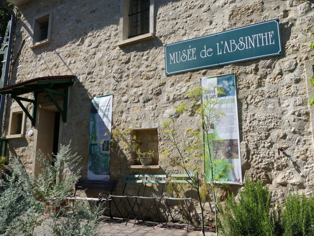 Musée de l’Absinthe exhibits in Pontarlier near Antibes