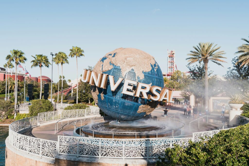 Universal Orlando Resort theme park with movie rides